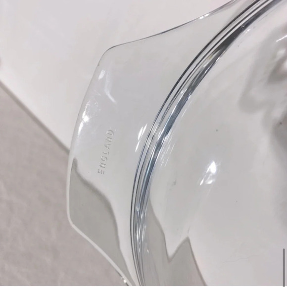 Vintage England Pyrex Blue Iris Casserole Dishes X2 W One Lid - Picture 11 of 16